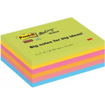 3M 86456SSEU note paper Rectangle Multicolour 45 sheets Self-adhesive