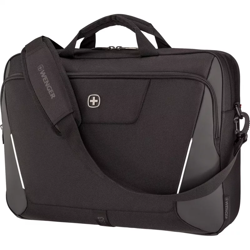 Laptop briefcase Wenger XE Brief 17 — fits 17 inch laptops, tablet pocket, black
