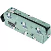 Soft pencil case Herlitz Quattro Crazy Zebra Polyester Black Green White 215x70x80mm
