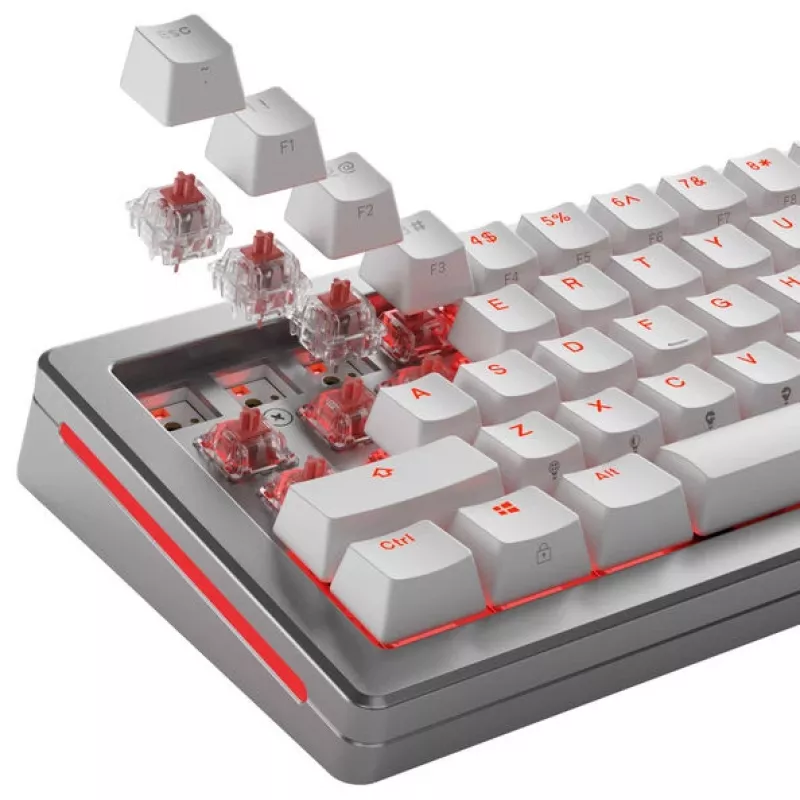 Mechanical Keyboard Switches GLORIOUS Fox Ultralight — 5‑Pin, Linear MX‑Stem, 30g, Lubed, 110 pcs