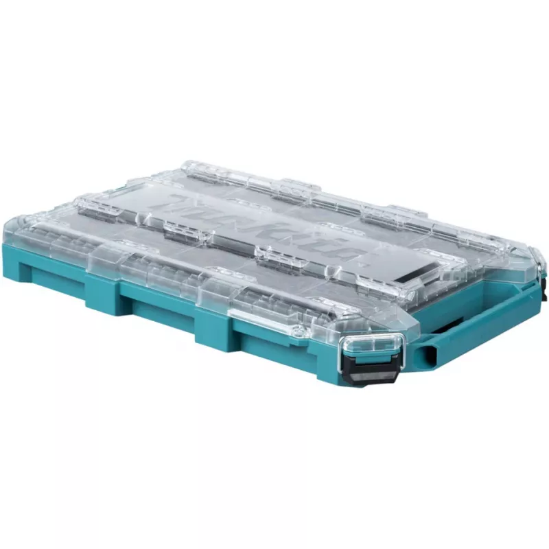 MAKTRAK Organizer Flat M, tool box Blue/transparent, transparent lid