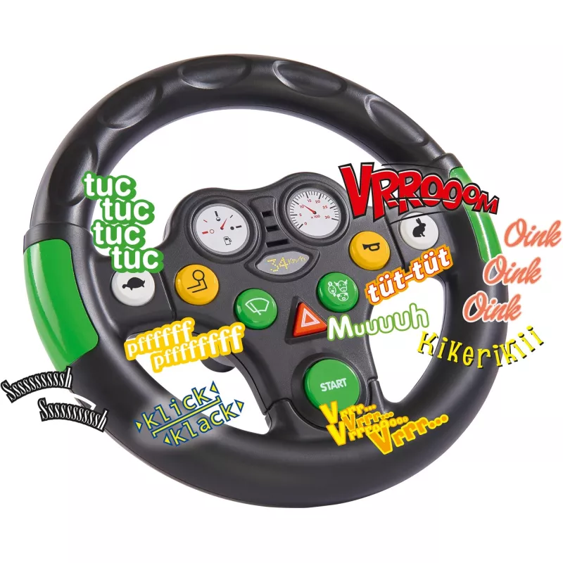 Sound wheel accessory for ride-on toys Simba‑Dickie BIG 800056488 — black/green, for ages 3–7, 450 g