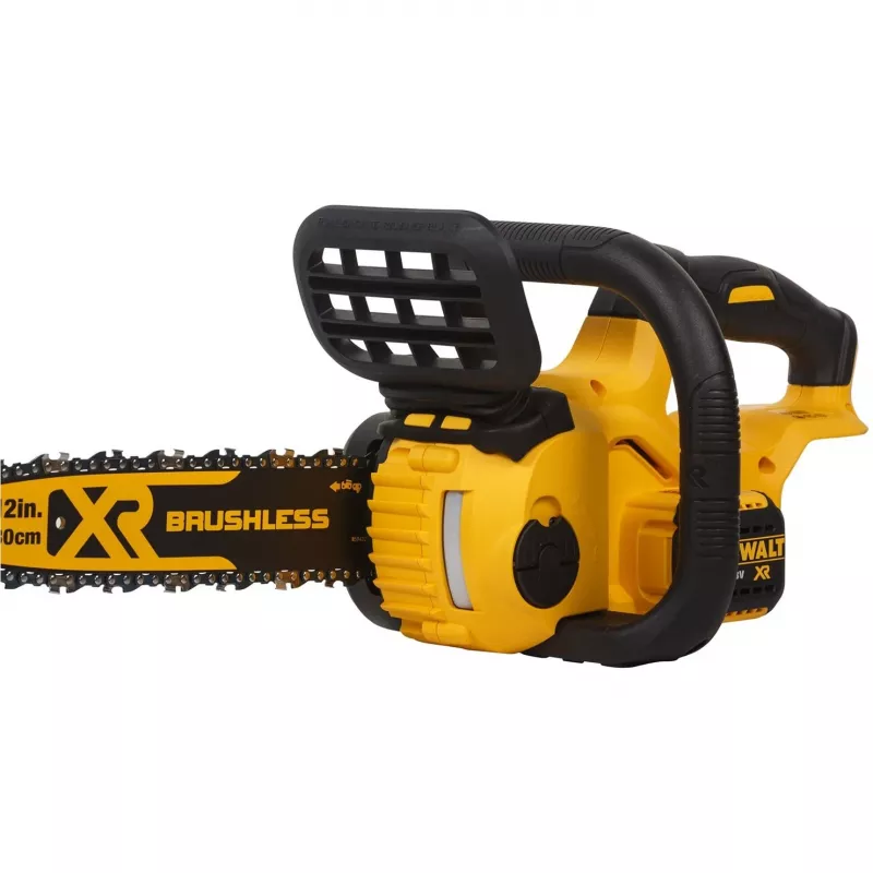 Chainsaw DeWALT DCM565N-XJ — cordless battery-powered, 30 cm bar, 5 Ah battery capacity, 0.14 L oil tank