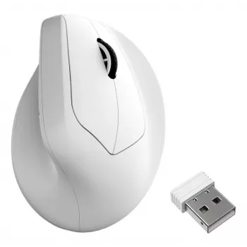 Mechanical mouse Keychron M5 8K white (M5-A24) wired/wireless, compact design