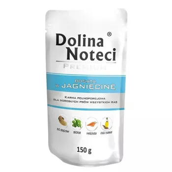 Wet Dog Food Dolina Noteci Lamb Adult 150 g sachet, 12% protein, 7.5% fat, grain-free
