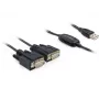 Serial Cable DeLOCK 2x RS232/USB 2.0 Black 61886