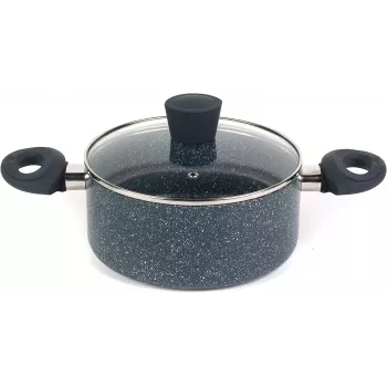 Stockpot Russell Hobbs RH00848EU 20 cm stone – stovetop cooking pot with lid