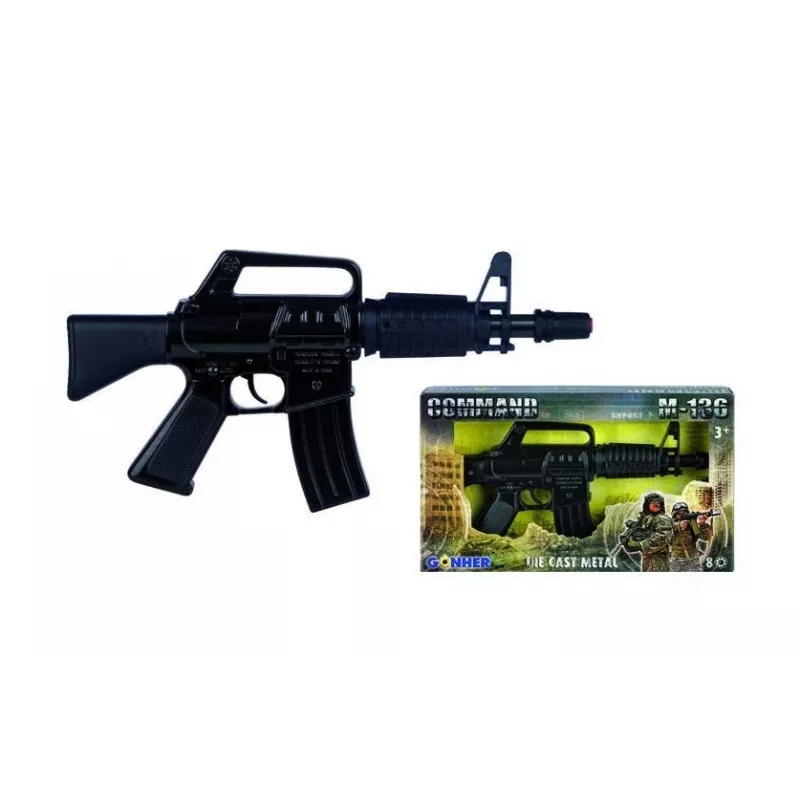 Toy machine gun Pulio model 155136/6 metal construction GONHER 136/6