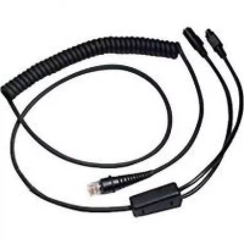 Honeywell - Tastaturweiche / Network Cable - RJ-45 (M) - PS/2, 6-pin, Power Supply - 3,0m - aufgespult - Black (CBL-720-300-C00)