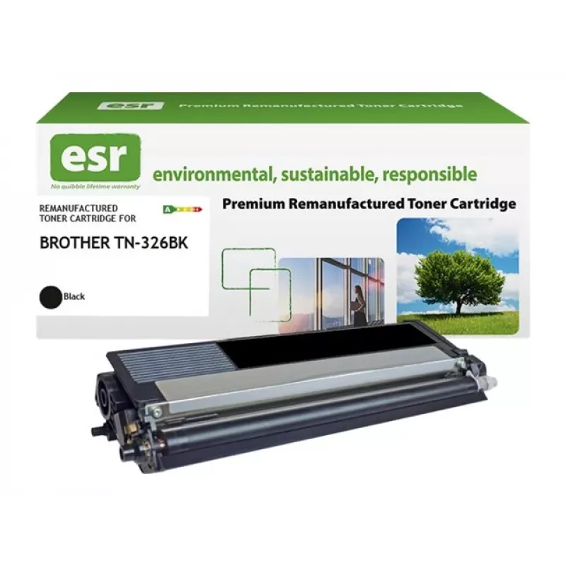 ESR Toner cartridge compatible with Brother TN-326BK black remanufactured 4.000 pages