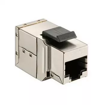Shielded Cat6 Keystone Inline Coupler 8pcs set, EQUIP — Flat construction, RJ-45, 17×35.5×24.4 mm, silver