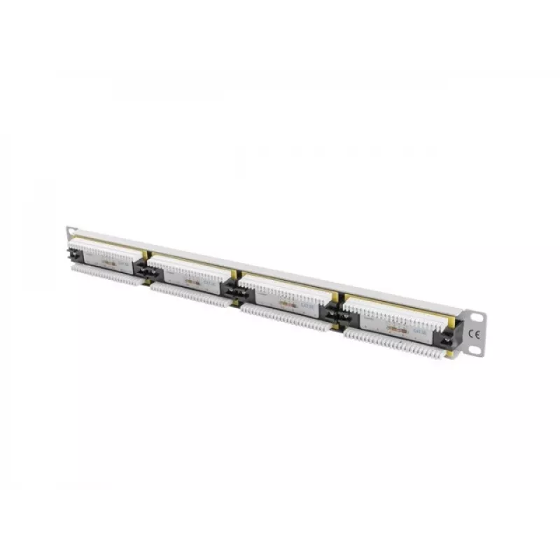 Lanberg PPU5-1024-S 24-Port Cat.5e UTP Patch Panel 1U 19 inch Grey RAL7035