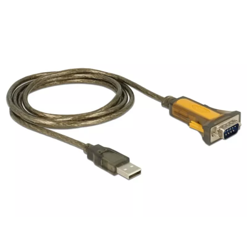 Serial Cable DeLOCK 65840 USB Type-A DB-9 1.5m Black Yellow