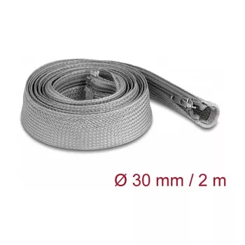 Braided Sleeve DeLOCK 20831 2m x 30mm Grey