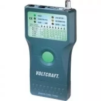 Voltcraft® CT-5 Cable-Test Instrument, Cable Tester suitable for RJ-45, BNC, RJ-11, IEE 1394, USB (CT-5)