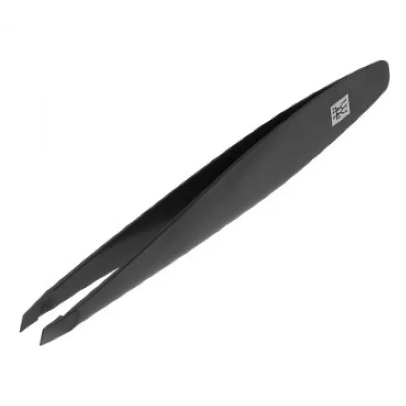 ZWILLING 47206-401-0 slanted cosmetic tweezer, black