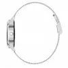 Smartwatch ORO-MED ORO-SMART CRYSTAL SILVER — round metal housing, LCD 240×198, 1.04 inch display, Bluetooth 4.0, waterproof, 120 mAh battery
