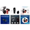 Bicycle light set FISCHER FAHRRAD PLUS 100/130 LED Black — front 100 lm / rear 130 lm