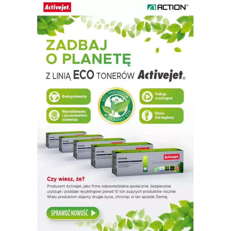 Compatible ActiveJet toner cartridge ATH-36NB Supreme for Canon/HP, black, 2000 pages, single pack