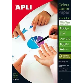 Photo Paper APLI 11817 White Gloss 160g 100 Sheets