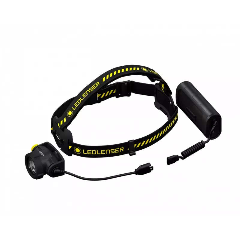 Headband flashlight Led Lenser H15R Work Black Yellow