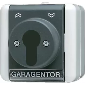 JUNG 806.18 W - Key Switch - 2P - Wired - Black - White - IP44 - 250 V