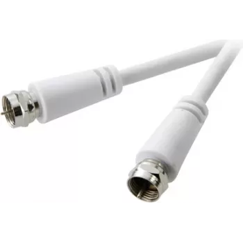 SpeaKa Professional SP-7869980 Coaxial Cable 10 m F White (SP-7869980)