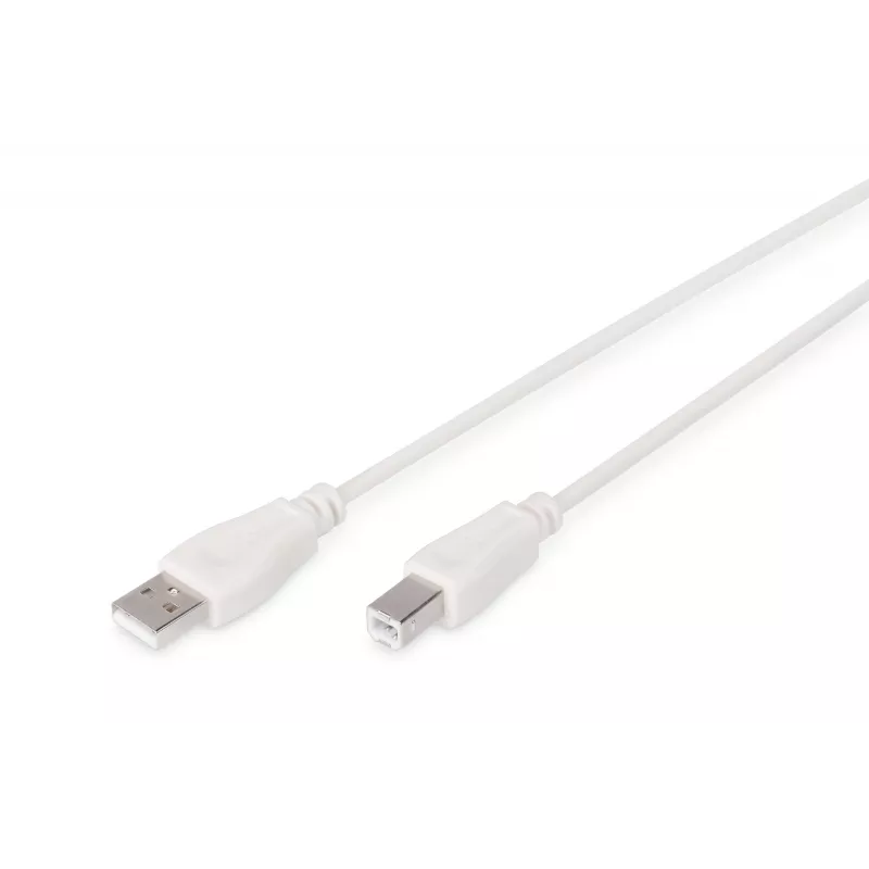 Assmann USB connection cable. type A - B M/M. 3.0m. USB 2.0 suitable. UL. be (AK-300102-030-E)