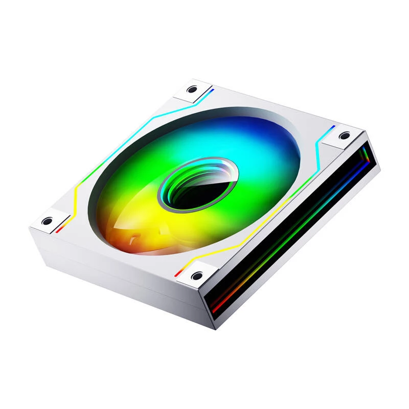 Cooling fan Darkflash DM20 White 120mm 3‑pin for PC case and CPU cooling