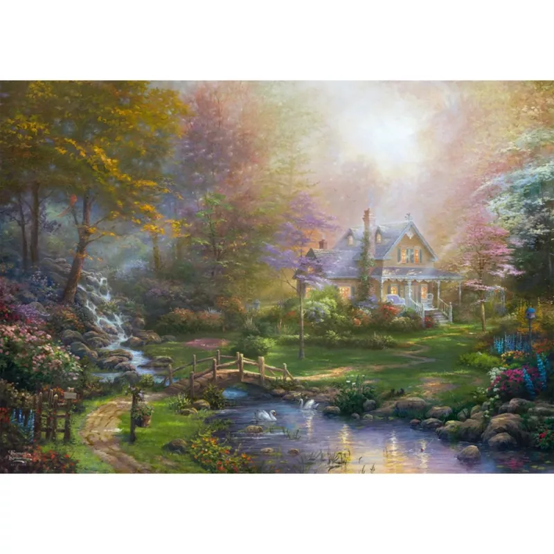 1000-piece jigsaw puzzle Schmidt Spiele Thomas Kinkade Studios 'The Perfect Mother's Day' – 1000 pcs