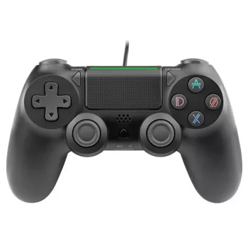 Wired gamepad TRACER SHOGUN PRO Black — 16 buttons, analogue/digital, 1.5 m cable, vibration, PC/PS4/PS3