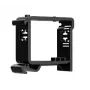DIN holder Ajax ASP black for rail mounting, model 51170.132.BL