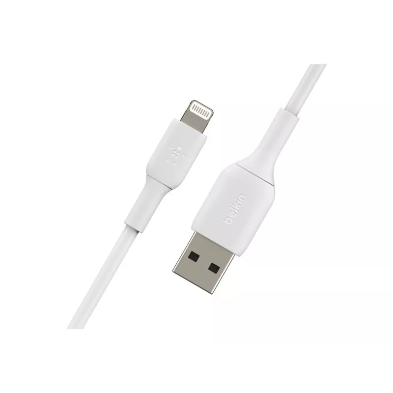 Belkin PVC USB-A to Ligh tning 2m White
