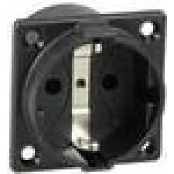 AS Schwabe 45081 installation-Socket Outlet Black (45081)