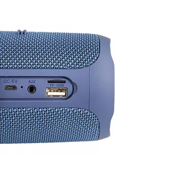 Portable speaker MANTA SPK130GO BT — Bluetooth 5.0, TWS, FM, 10W RMS, rechargeable (black, 8×8×19 cm)