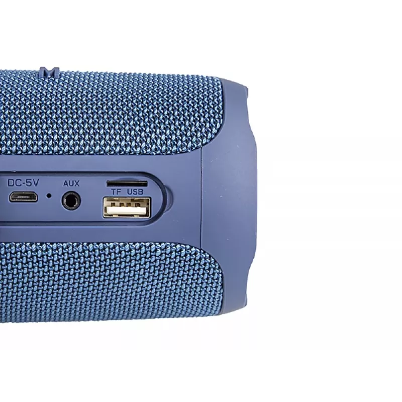 Portable speaker MANTA SPK130GO BT — Bluetooth 5.0, TWS, FM, 10W RMS, rechargeable (black, 8×8×19 cm)