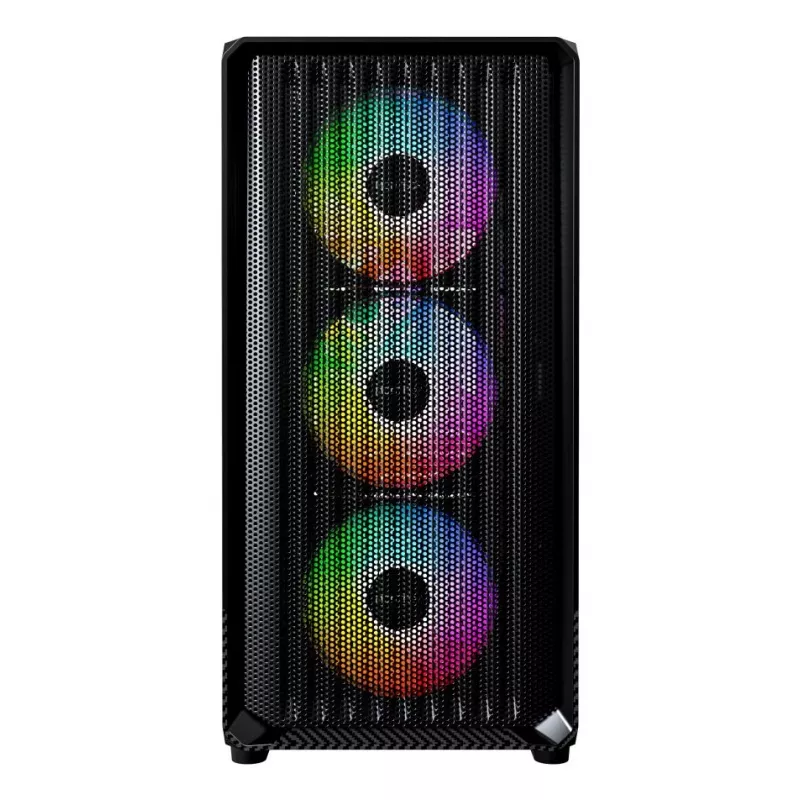 Montech X5M (B) Micro Tower PC case — Micro‑ATX/Mini‑ITX, 3x120mm front, 1x120mm rear, supports ATX PSU, 2x3.5 inch + 4x2.5 inch, Black
