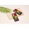 Protective phone case iKins for Samsung Galaxy Note 20 with red cat & fish design