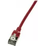 Networking Cable LogiLink Slim U/FTP Red RJ-45 Cat6a 0.3m