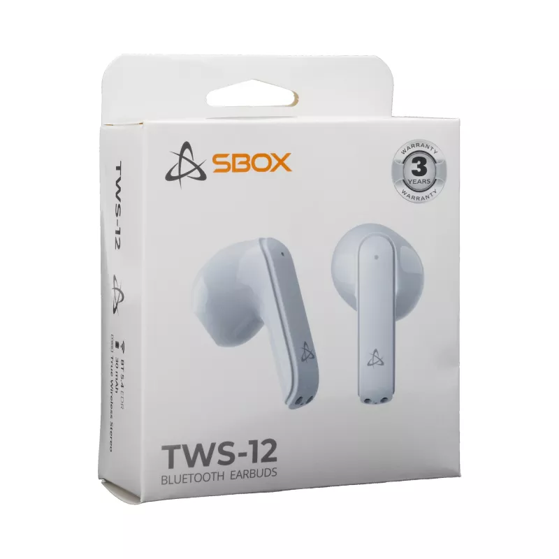 Headphones SBOX EB-TWS12 White