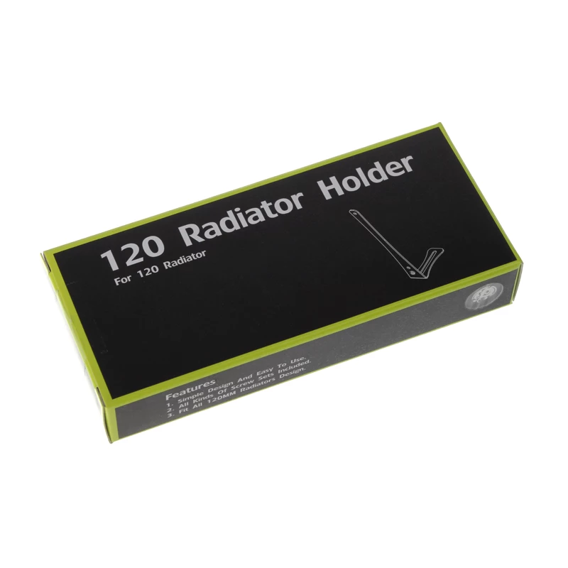 Radiator holder BitsPower BP-120RADHV2-BK — black mounting bracket for 120mm radiators