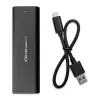 SSD enclosure QOLTEC 50312 Black for single M.2 SATA drive, USB Type-C (USB 2.0 / 3.2 Gen 1)