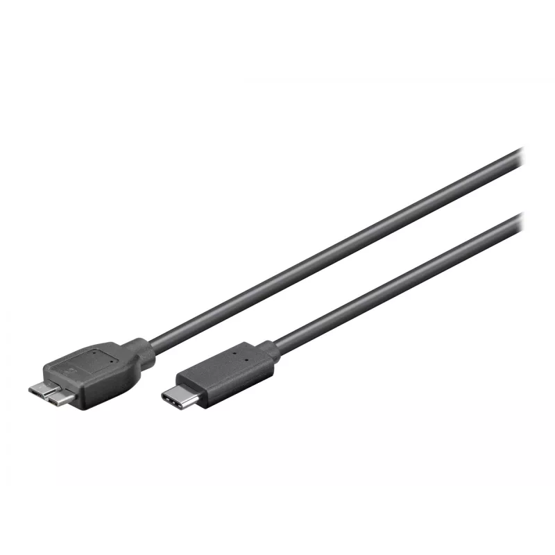 Wentronic goobay - USB Cable - Micro-USB Type B (M) to USB-C (M) - USB 3,1 - 60cm - umkehrbarer C-Plug (67995)
