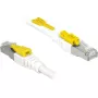 Networking Cable DeLOCK 85330 RJ-45 Cat6a 0.5m White
