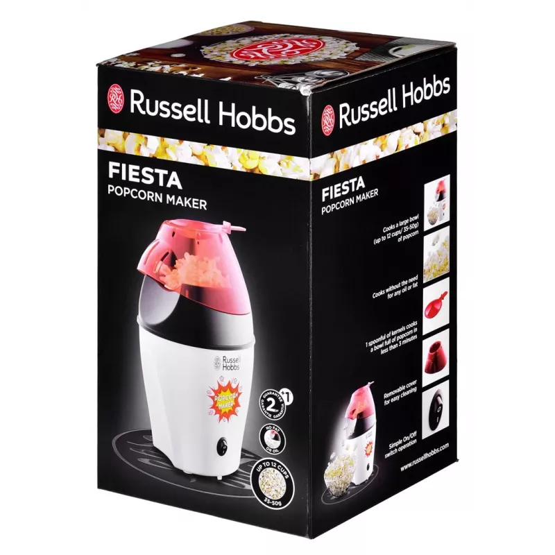 Russell Hobbs Fiesta popcorn popper Black, Red, White 1200 W