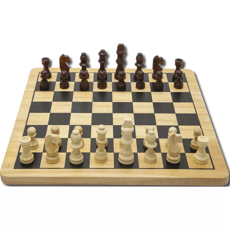 Deluxe Wood - Schach & Dame, Board Game