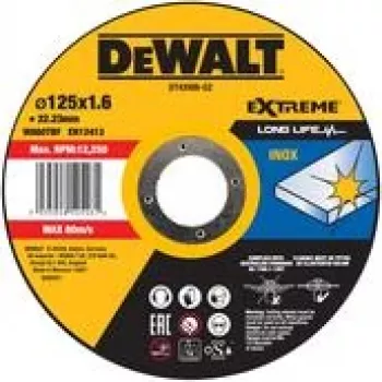 Dewalt Dewa Cutting Disc DT43906-QZ Stainless Steel | Flat 125x1,6mm (DT43906-QZ)