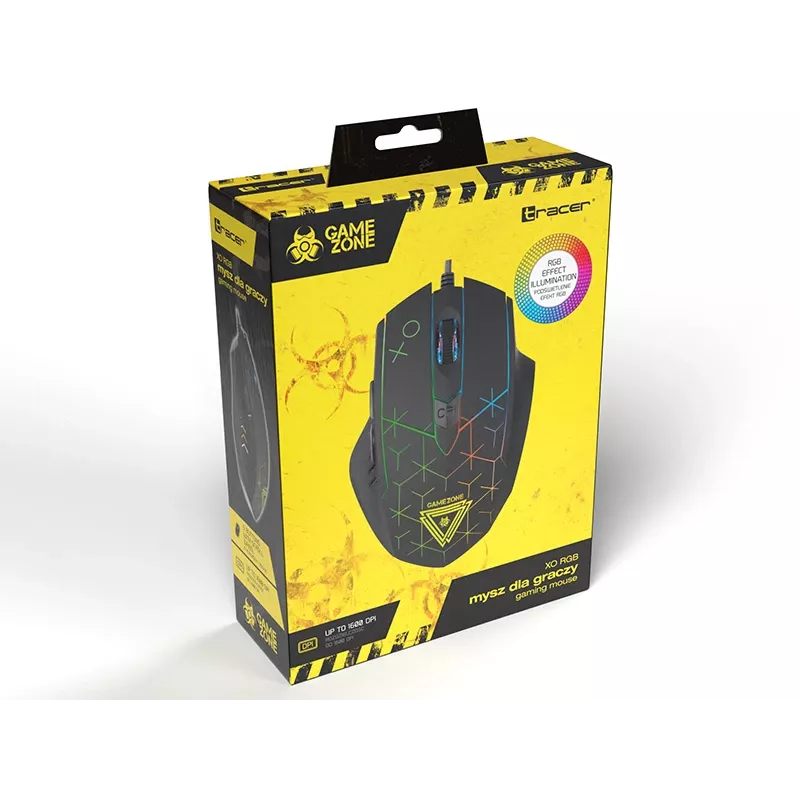 Tracer GAMEZONE XO - Mouse - USB - Hiiri - Optinen - 6 Painiketta - Black
