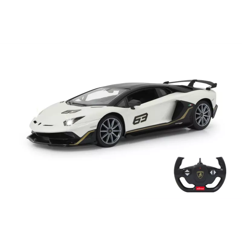 Jamara Lamborghini Aventador SVJ Performance 1:14 White 2.4GHz A - sports car - Electric Motor - 1:16 - Ready-to-Run (RTR) - White - boys (405172)
