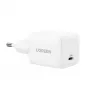 UGREEN Charger Nexode N Series X513 30W GaN USB-C single-port fast charger, 100–240V, white